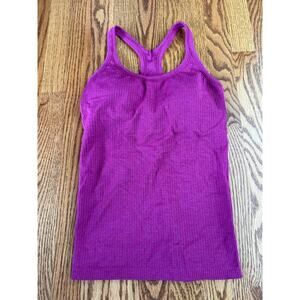 Lululemon Women's Ebb to Street Ribbed T-Back Stretch 4 B/C Cup Tank Gym